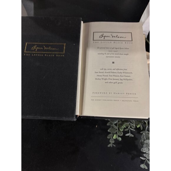 Bintage Byron Nelson "The Little Black Book" 1995 with Slipcase Hardcover Book - Picture 5 of 16